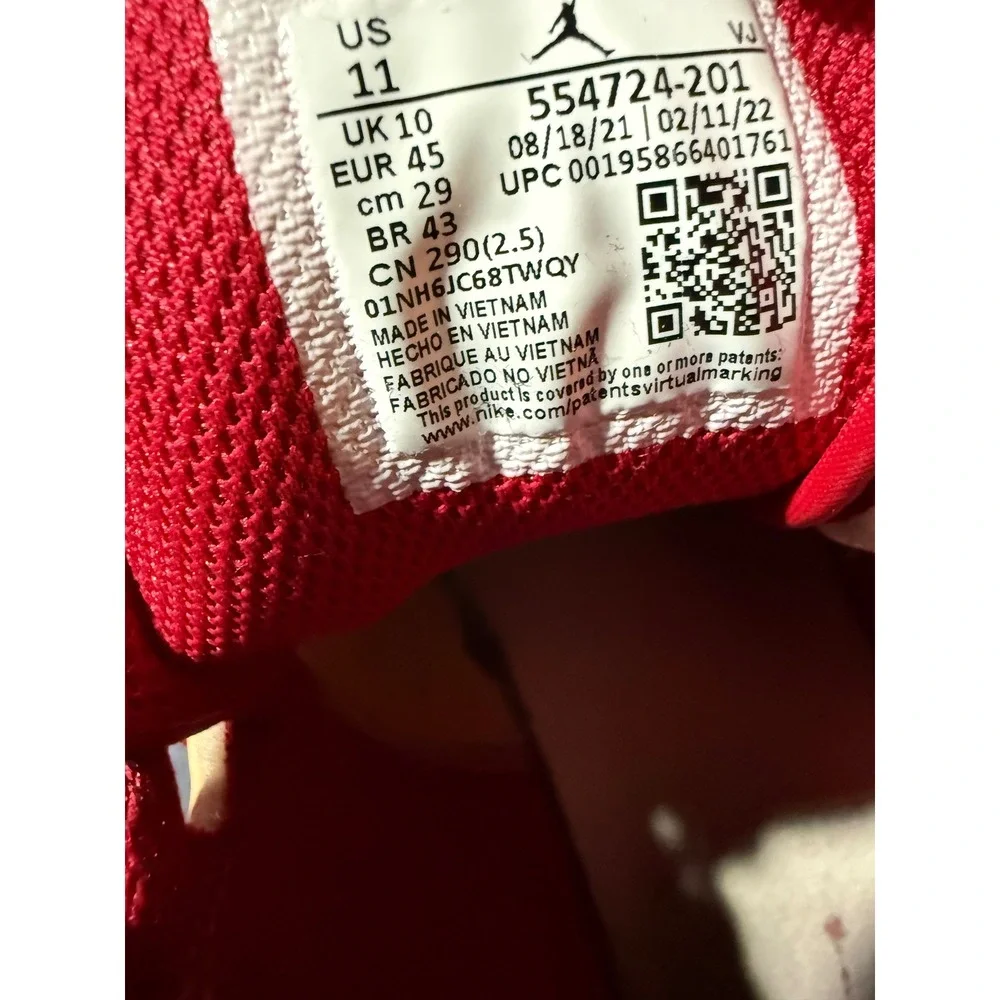 Air‎ Jordan 1 Mid Hemp White Gym Red BQ6472-161 Mens Tan Sneakers Size 11